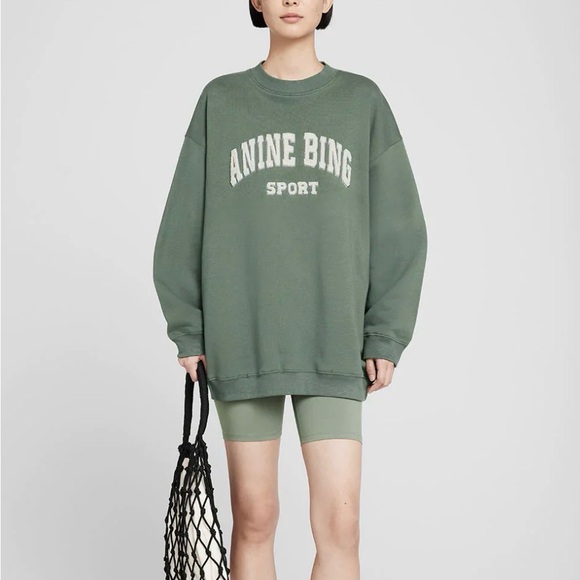 Anine Bing - Tyler Sweatshirt in Artichoke - Picture 3 of 10